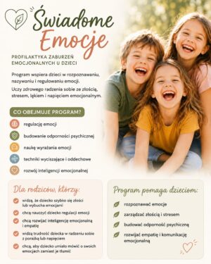 Świadome Emocje - profilaktyka zaburzeń emocjonalnych u dzieci
