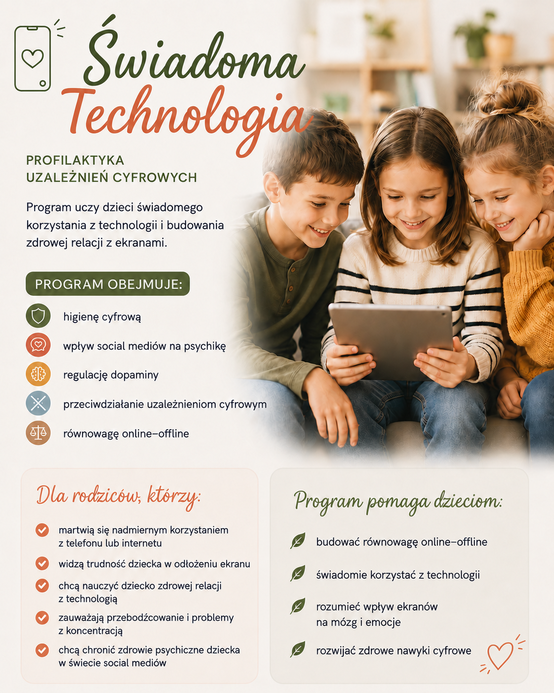 Świadoma Technologia - profilaktyka uzależnień cyfrowych
